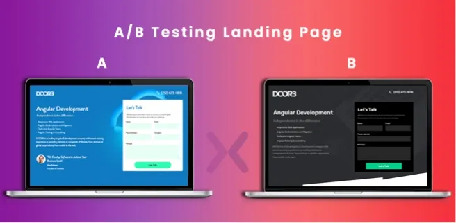 A/B Testing Landing Pages